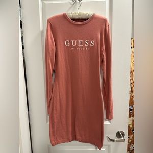 Casual muted coral pink sweater jersey dress. Bought in store at Guess in 2021.